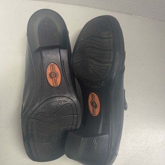 EARTH SPIRIT CLASSICS Elaine Women’s Black Mules Size 7 Leather Slip On SEE DESC - Picture 8 of 15